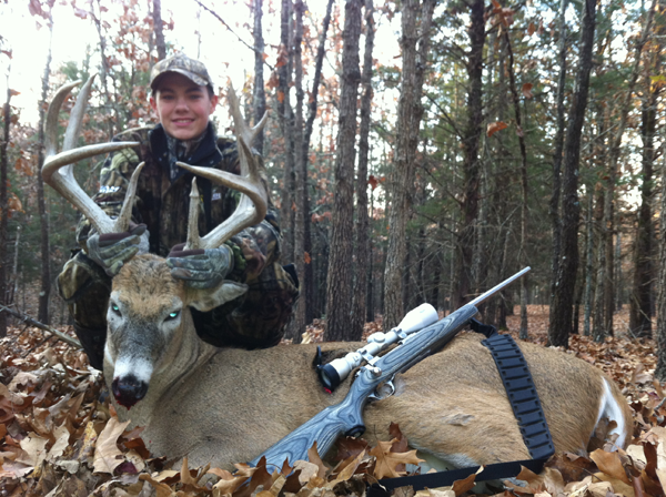 250 lb. hog was taken with a rifle.