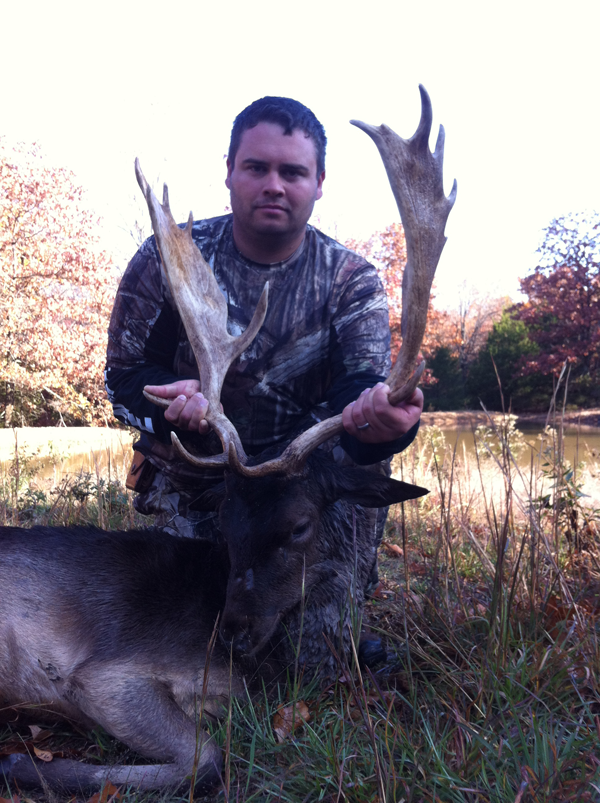 250 lb. hog was taken with a rifle.