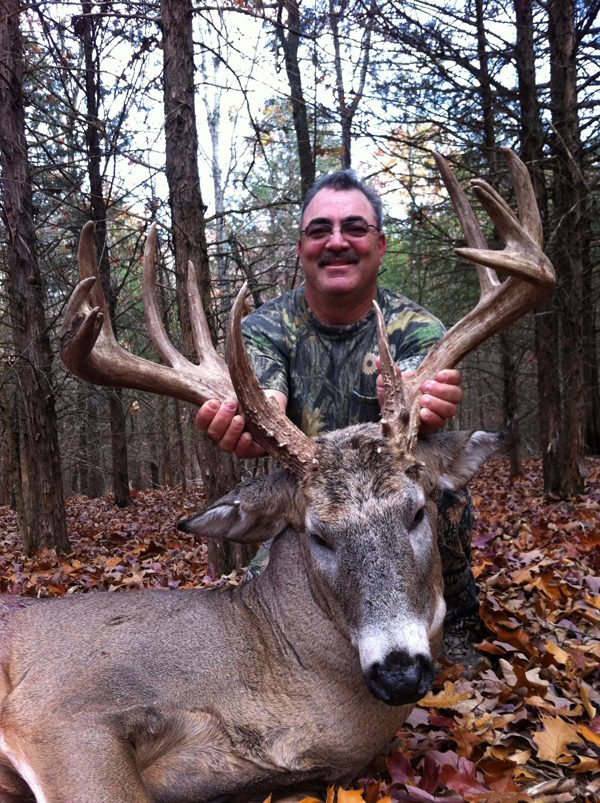 250 lb. hog was taken with a rifle.