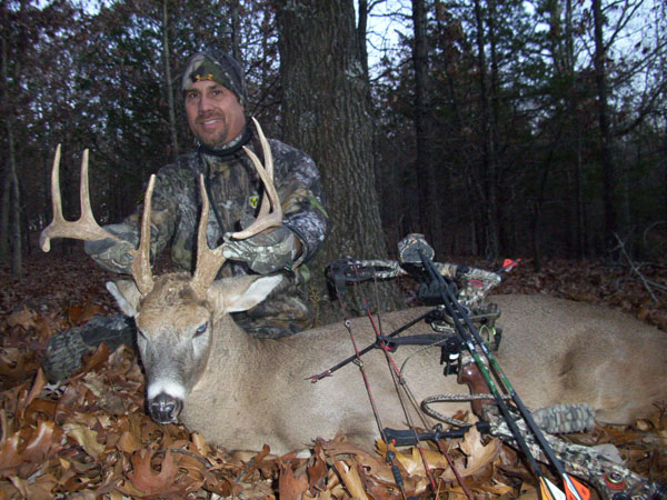 250 lb. hog was taken with a rifle.